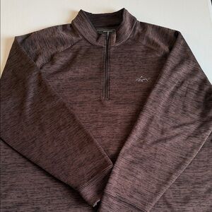 Greg Norman Collection Burgundy Zip-Up Sweater